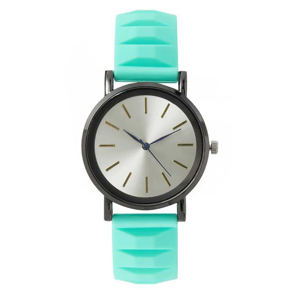 Simple Blue Studs Ladies Dress Quartz Watch Fashion 2025 New Silicone Stripes Women Brands Clocks WristwatchesL251023