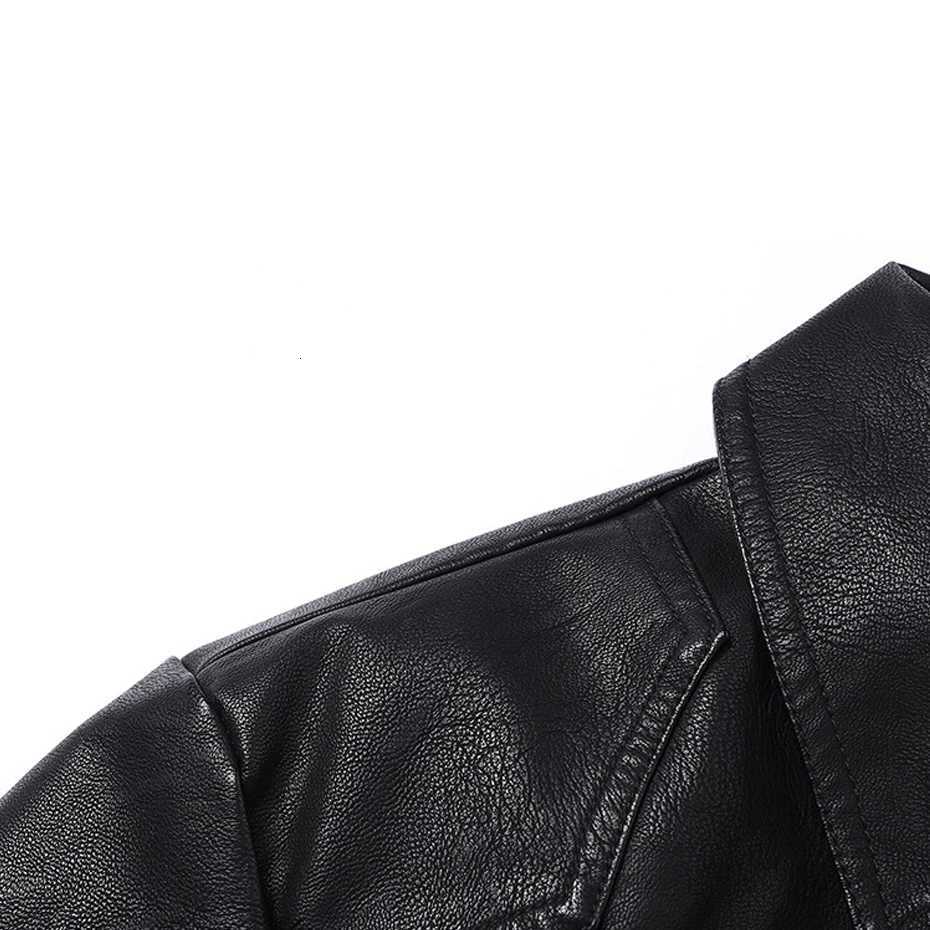 Vintage PU Jacket Men Motorcycle Biker Coat Plus Szie 8XL Fashion Casual Cargo Jacket Male PU Coat Black W251023