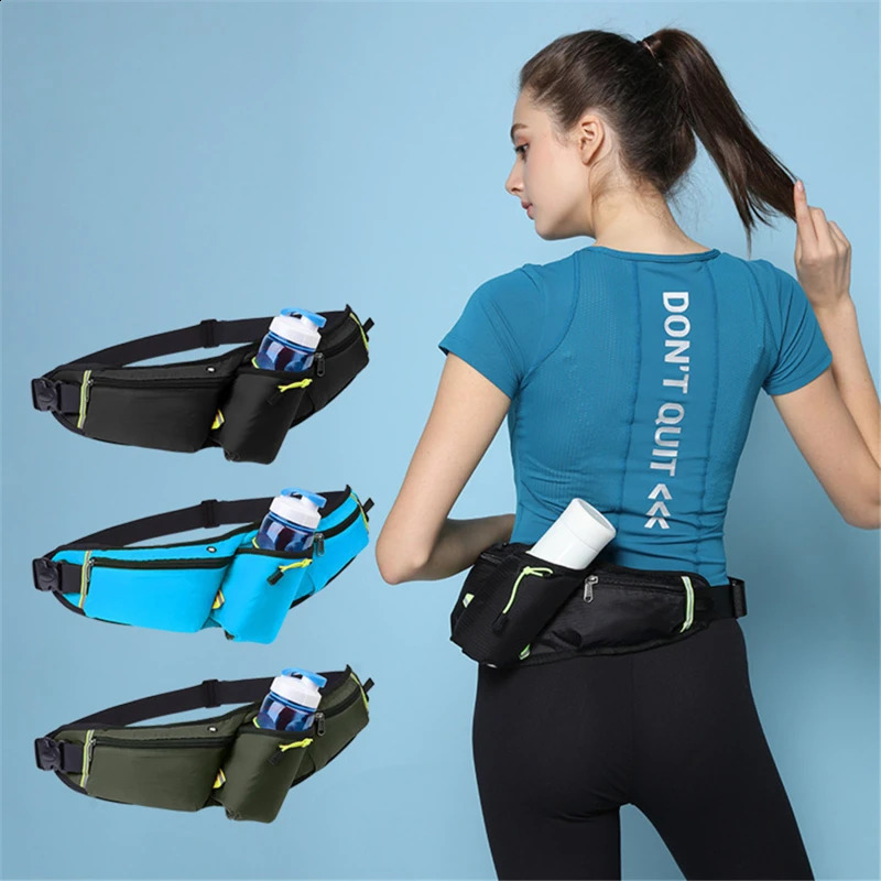 Waist Bag Running Waterproof Sports Belt Gym Portable Lightweight Hydration Water Bottle Hip Pack 251014