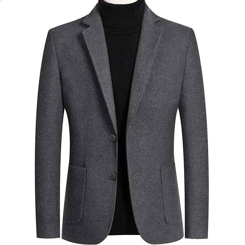 Spring Men Cashmere Blazers Suits Jackets Business Casual Wool Suit Coats Quality Male Slim Fit 4XL 251023