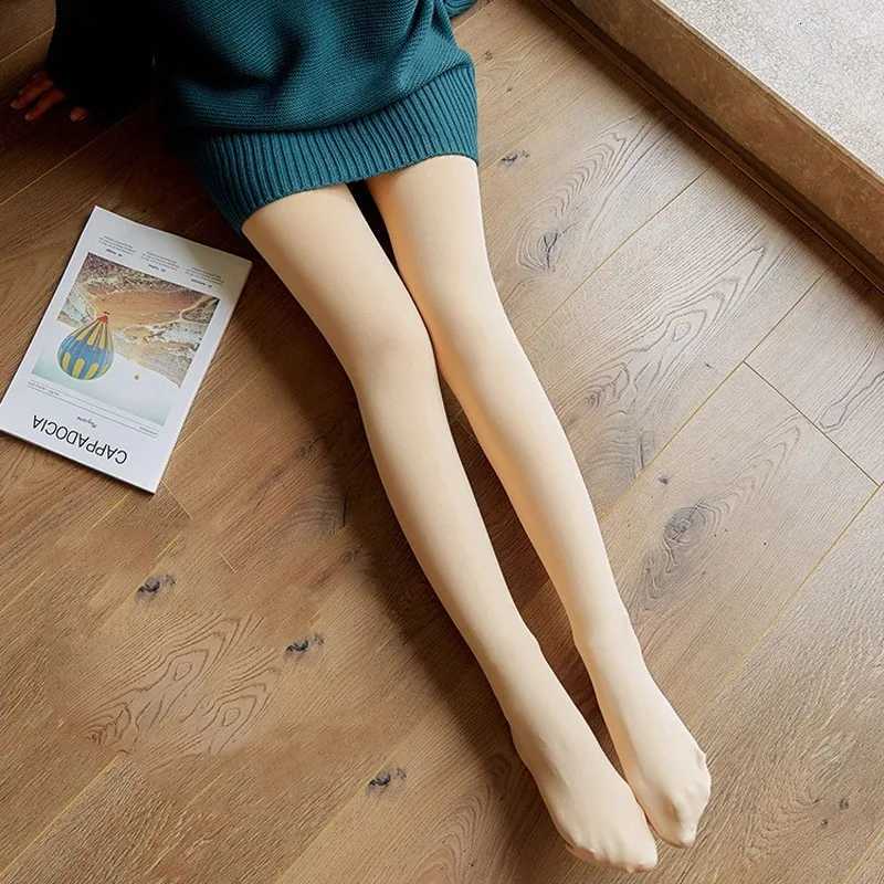 Winter Fleecelined Thick Thermal Women Long Tights Female keep warm Soft Leggings High Waist Elastic Slim thickening PantyhoseT251023