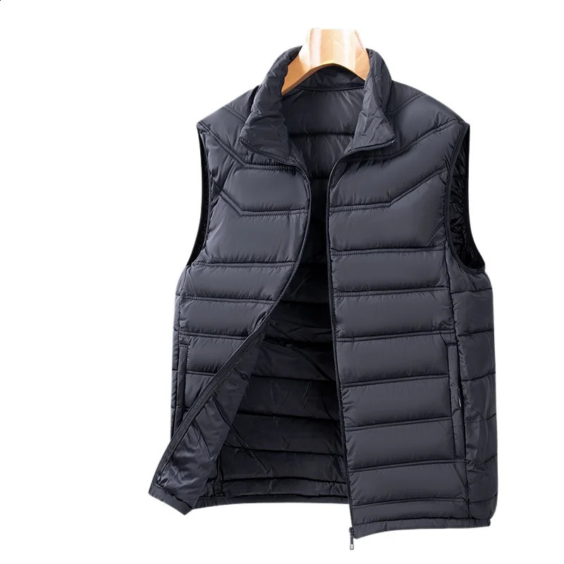 Autumn and Winter Mens Vest Fashion Trend Comfortable Business Casual Solid Color Warm Windproof Highquality Men 251023