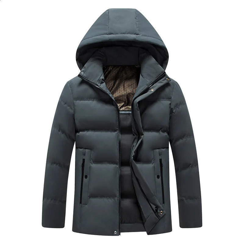 Winter Waterproof Outwear Warm Fleece Hooded Casual Parka Business Male Cotton Jacket Thicken Down Outdoor Windproof Coats 251015