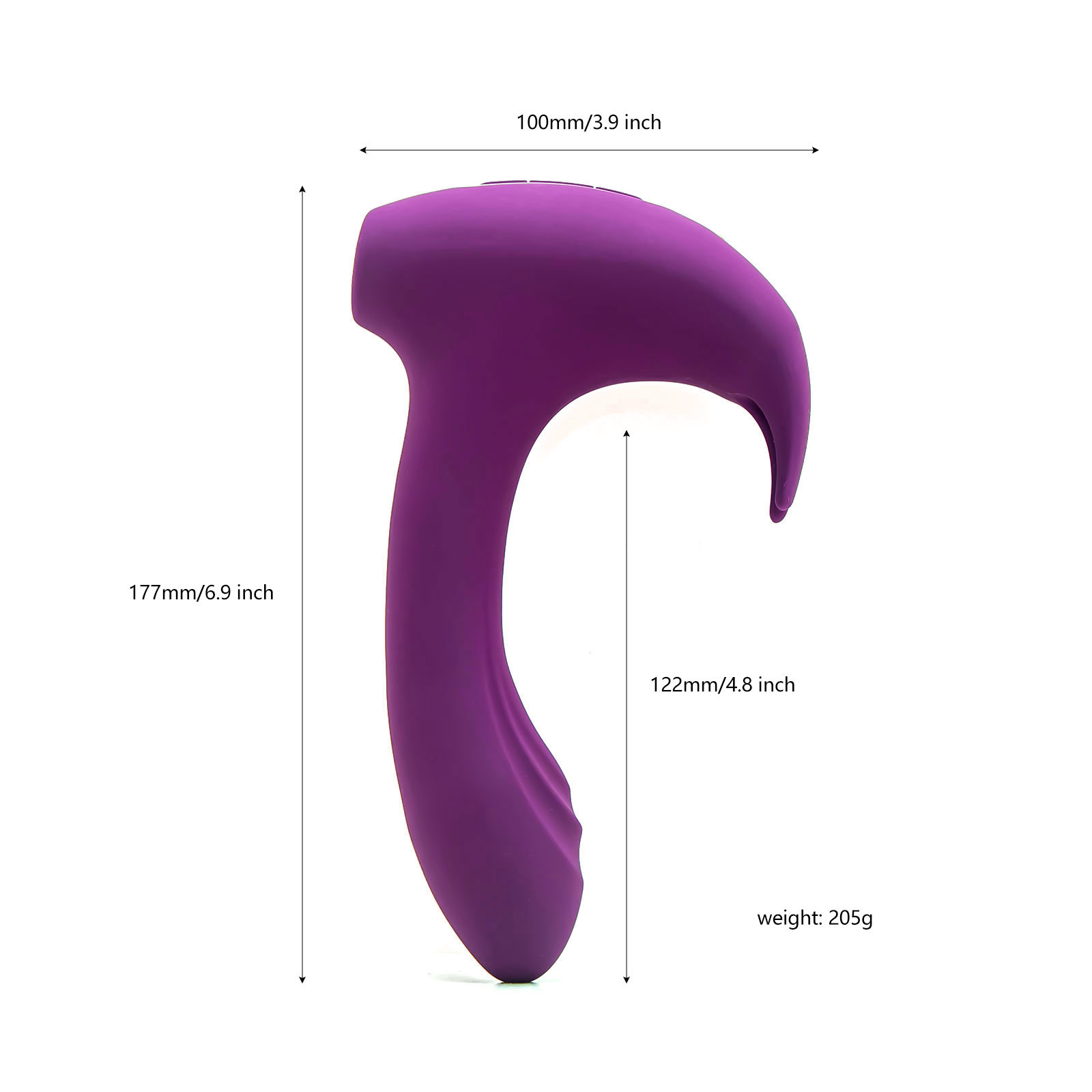 Compact Body Massager w/ 12 Different Vibration Patterns for Enhanced Sensation