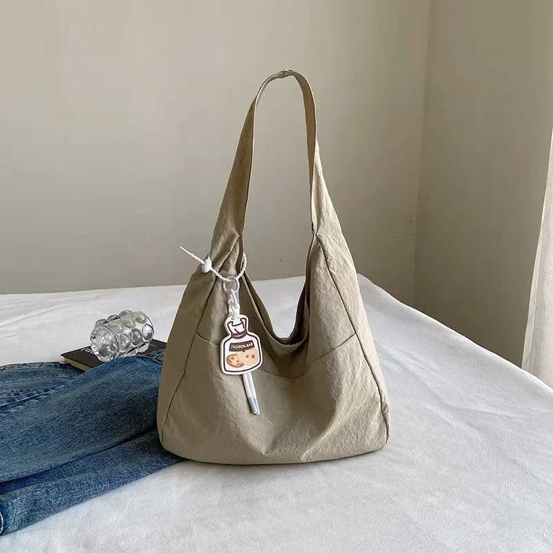 Canvas Shoulder Tote Bags Tendance2025 Womens Handbag Large Eco Crossbody Shopper Bag Harajuku Shoppers Ladies Casual BolsasL251023
