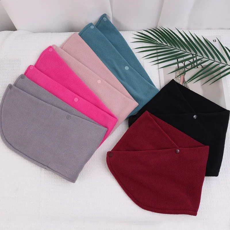 Autumn and Winter Fleece Neck Scarf Thickened Warmth Neck Sleeve Mens Womens Scarves Plush Warm Double Layer Neckerchief 251020