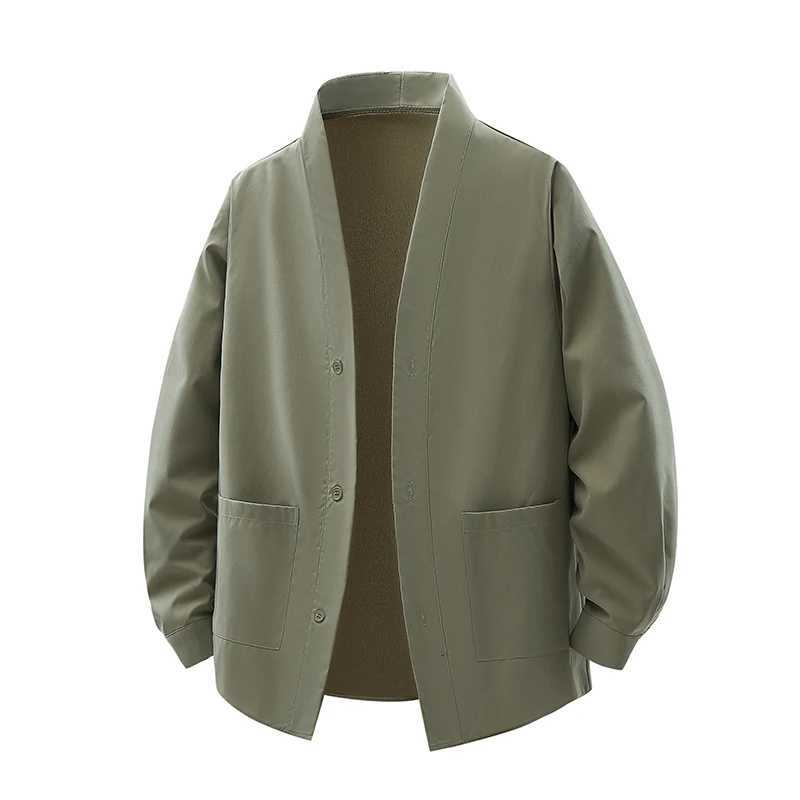 Multiple Colors To Choose From Mens Vneck Jackets Youth Loose Casual Style Fashionable Versatile Soft and Comfortable Jackets W251023