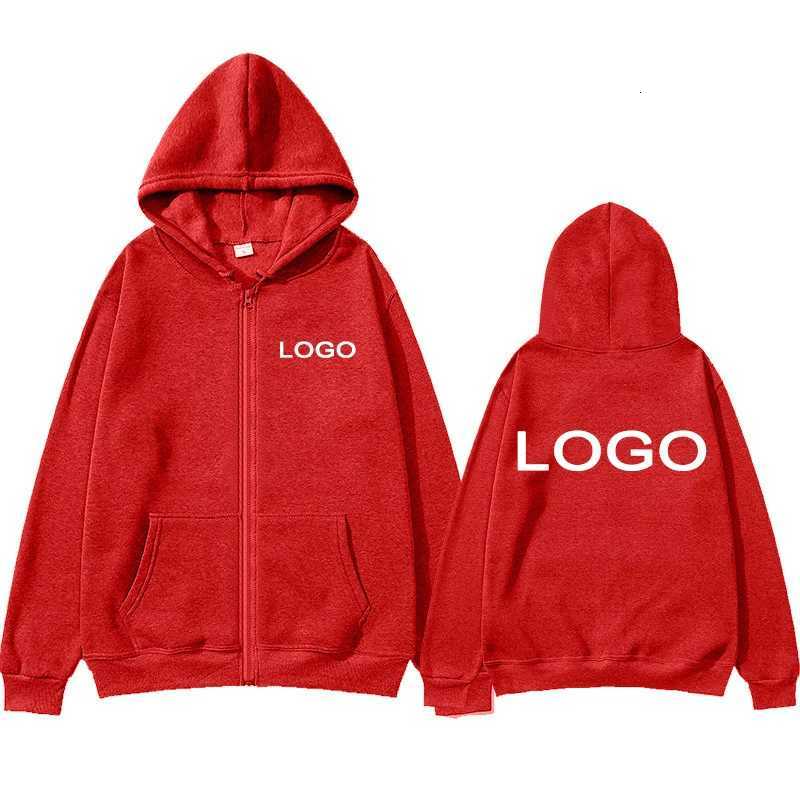 Customized Printed Men Women Zipper Up Hoodie Loose Casual Clothing Fashion Long Sleeve Hooded Pullover Personality SweatshirtsT251023