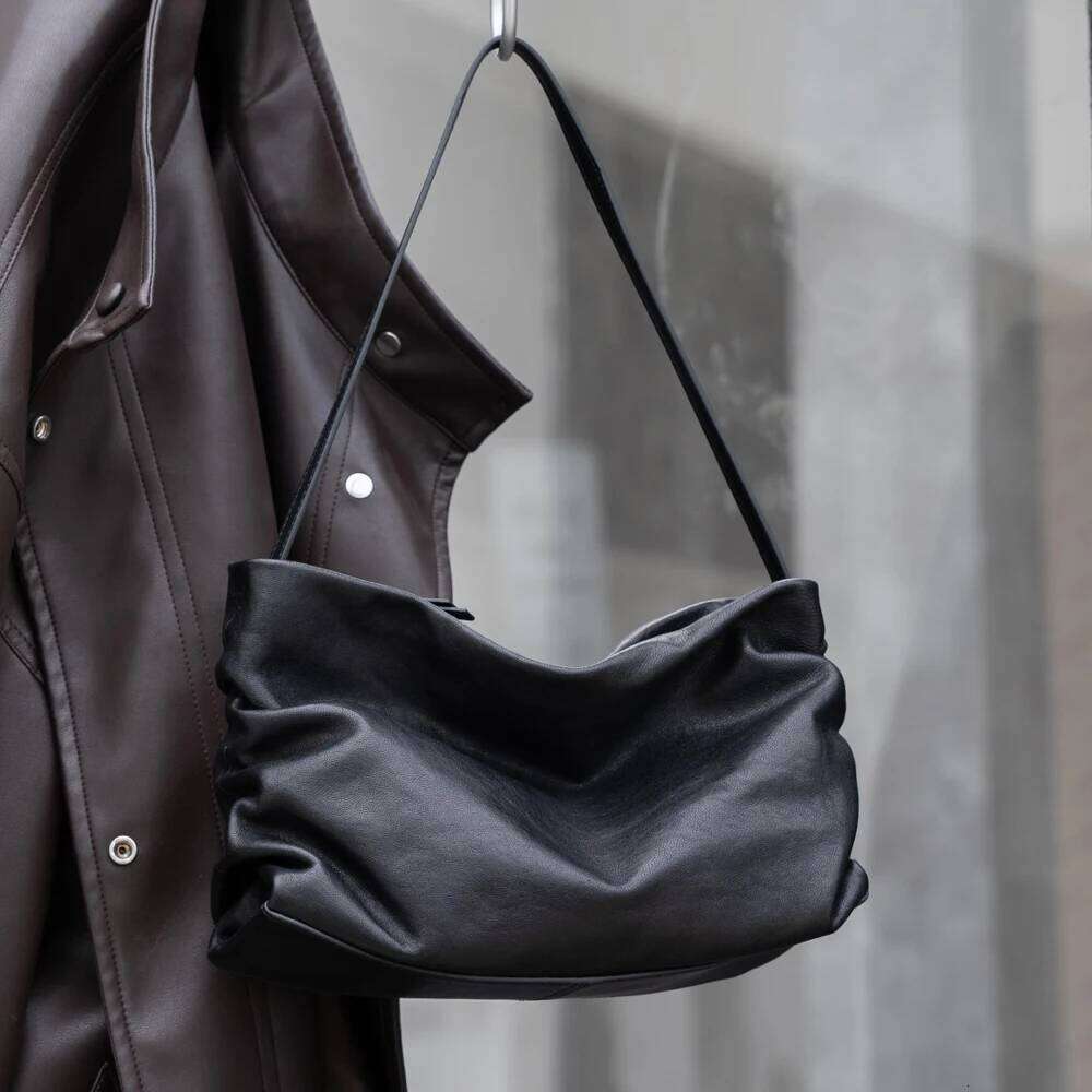 Genuine Grade Sheepskin Leather Women's Shoulder Designer Brand High Quality Female Handbag Shoppiing Bag