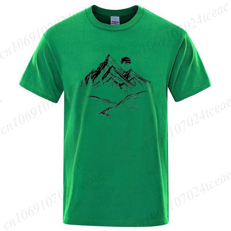 Tshirts Short Sleeve Camping Graphic Top Shirts Harajuku Street Women Men Adventure Tshirt Mountain Print Nature Tee ClothesXJ251023