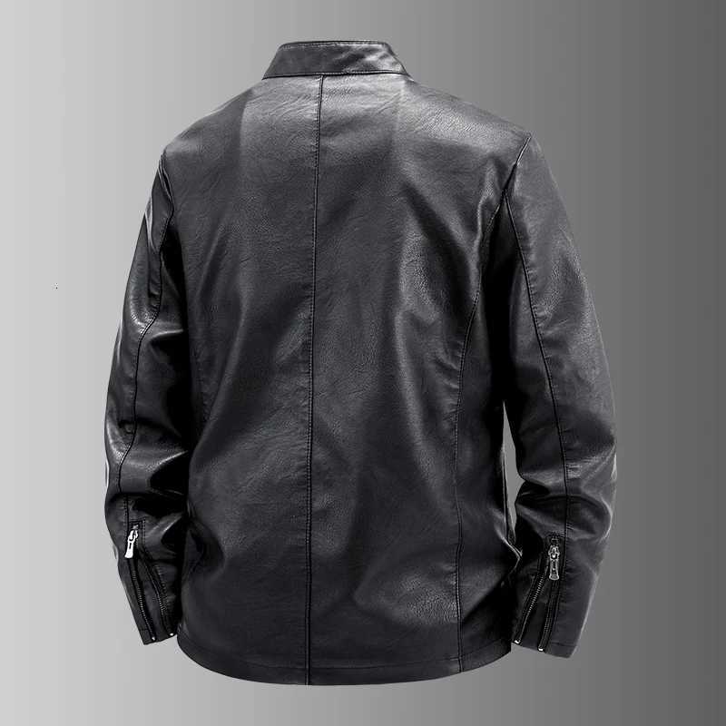 New Formal Leather Jacket Man Pilot Jacket Man Leather Brown Leather Jacket Black Leather Jacket for Men Luxury Jacket for Men W251023