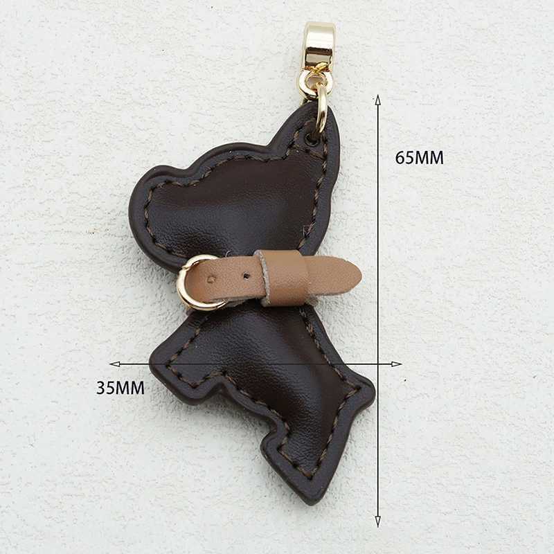 Trendy Leather Car Keychain Adorable French Bulldog Puppy Perfect Bag Pendant Gift Z251023