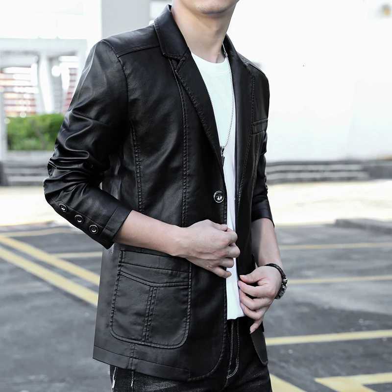 2025 spring and autumn new coat mens warm leather casual popular mens pu leather jacket leather suit mens size M6XL W251023