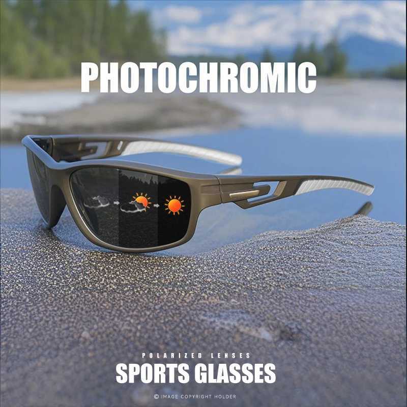 Polarized Sports Sunglasses Premium PurpleBlueRed Photochromic Lenses for Fishing Hiking Adventure TravelW251023