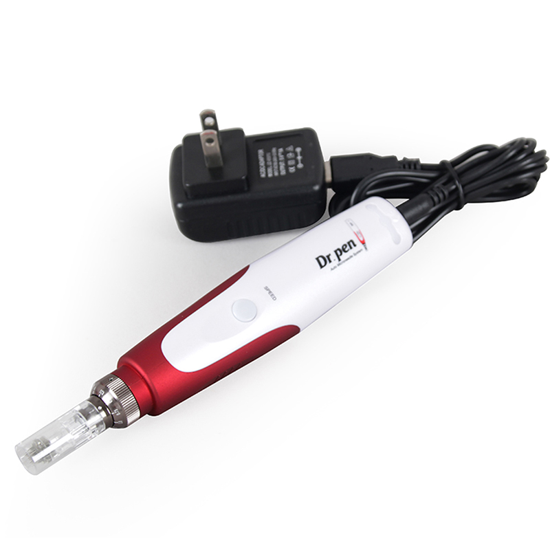 Dr Pen Ultima N2 with 2 Pcs 12Pins Needle Cartridges Electric Derma Pen Micro Needles Roller Dermapen Nano Tattoo MTS Machine Face Skin Care Mesothera