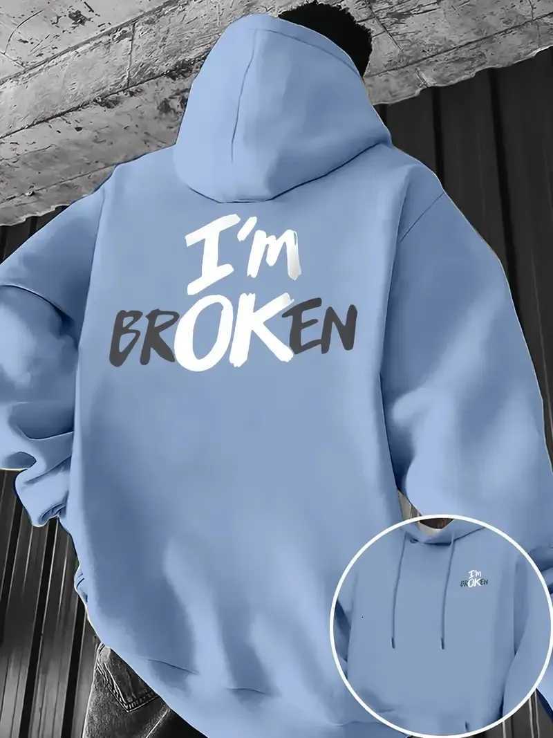 The new mens hoodie for Spring and Autumn 2025 features a casual fashionable and comfortable 3D letter pattern printT251023