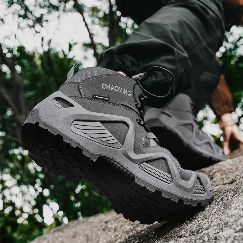 Working Shoes for Men Shoes Big Size Tactical Military Boots Men Dress Boot Mens Shoe Gothic Mens Boots to Work Shose Man Ankle 251021