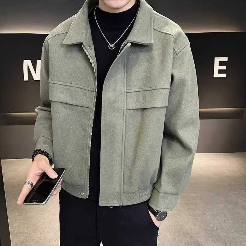 Korean Popular Clothes Mens Jackets Streetwear Mens Clothing Multiple Pockets Hong Kong Style Windbreaker Jacket Multifunction W251023