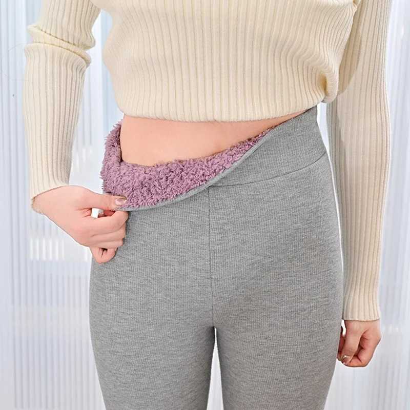 2025 New Casual Womens Outer Wear Winter Velvet Thickened Thermal Pants Fashion Autumn High Waist Cotton Pants LeggingsT251023