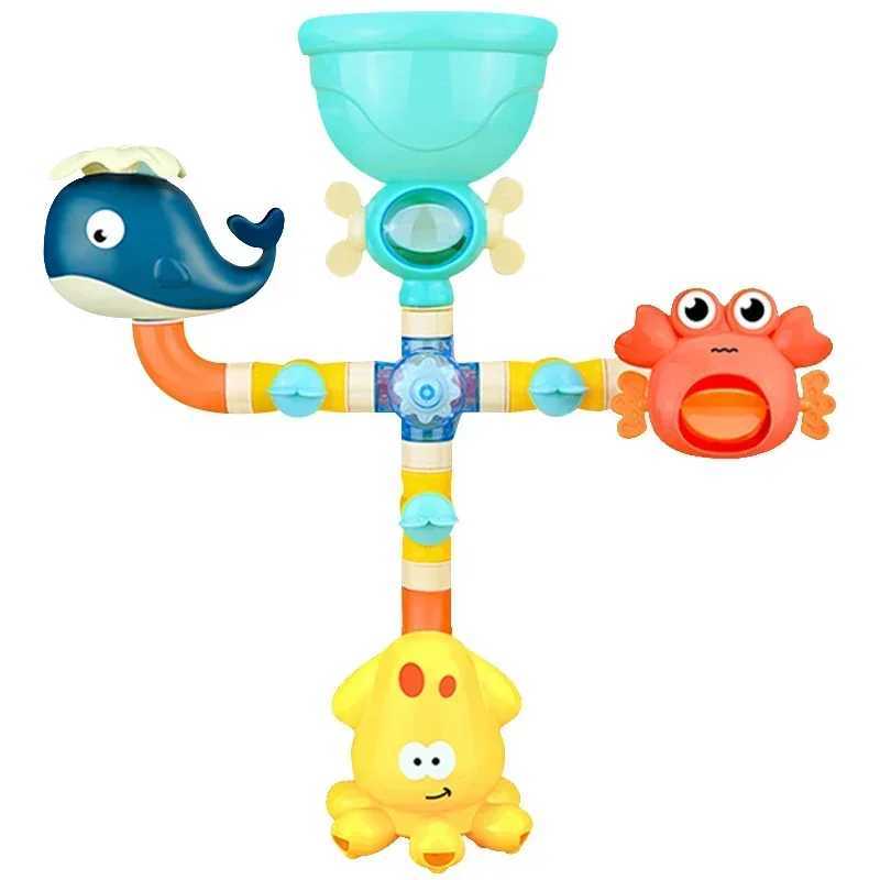 Baby Bath Toys Water Game Giraffe Crab Model Faucet Shower Playing Water Spray Swimming Bathroom Toys for Kids Christmas Gifts J251023