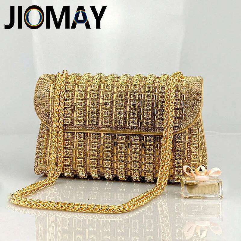 Gold Dia Shoulder Designer Wallets for Women Portable Party Messenger Bag Glamorous Fashion Accessory