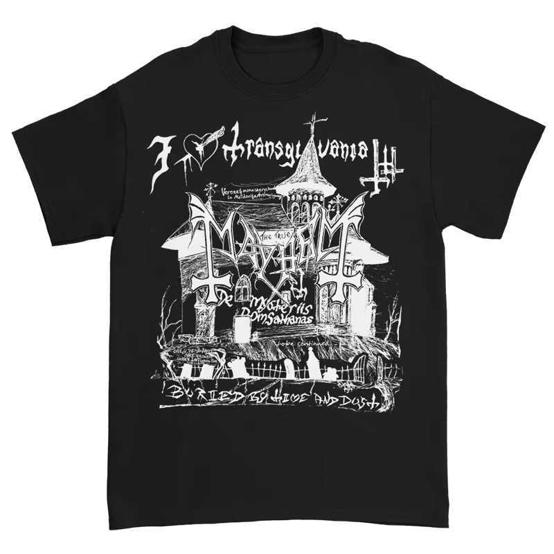 Band Black Metal Rock Dark Red American Vintage Punk Street Mens TShirt Graphic T ShirtsXJ251023
