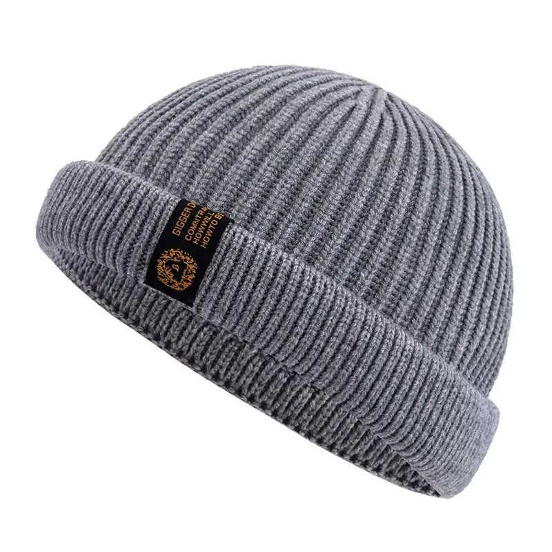 New Men Outdoor Skull Cap Fashion Short Melon Winter Dandy Hats Sailor Style Landlord Hats For Men Autumn Short Beanie CapXJ251023