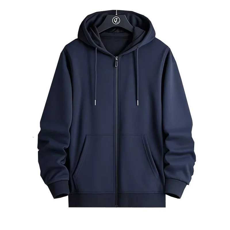 Zipper Hoodies Autumn Winter Mens New Long Sleeve Hooded Sweatshirt Fashion Casual Male Outfit Sportwear Loose Fit ClothesT251023