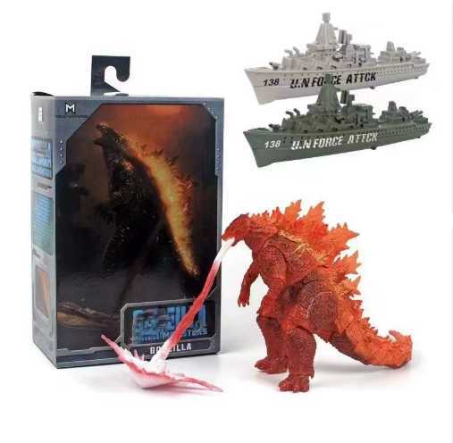 Nuclear-powered jet Godzilla Red Lotus Movie version King of the Monsters Hands-on model toy Q250420