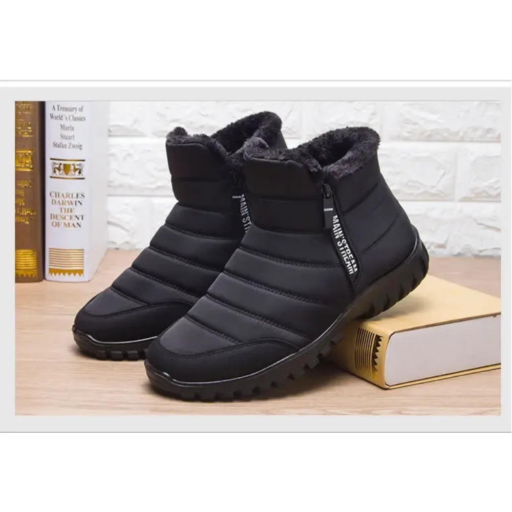 Winter Men Ankle Snow Boots Waterproof Non Slip Shoes for Men Casual Keep Warm Plush Plus Size Couple Footwear Chaussure Homme