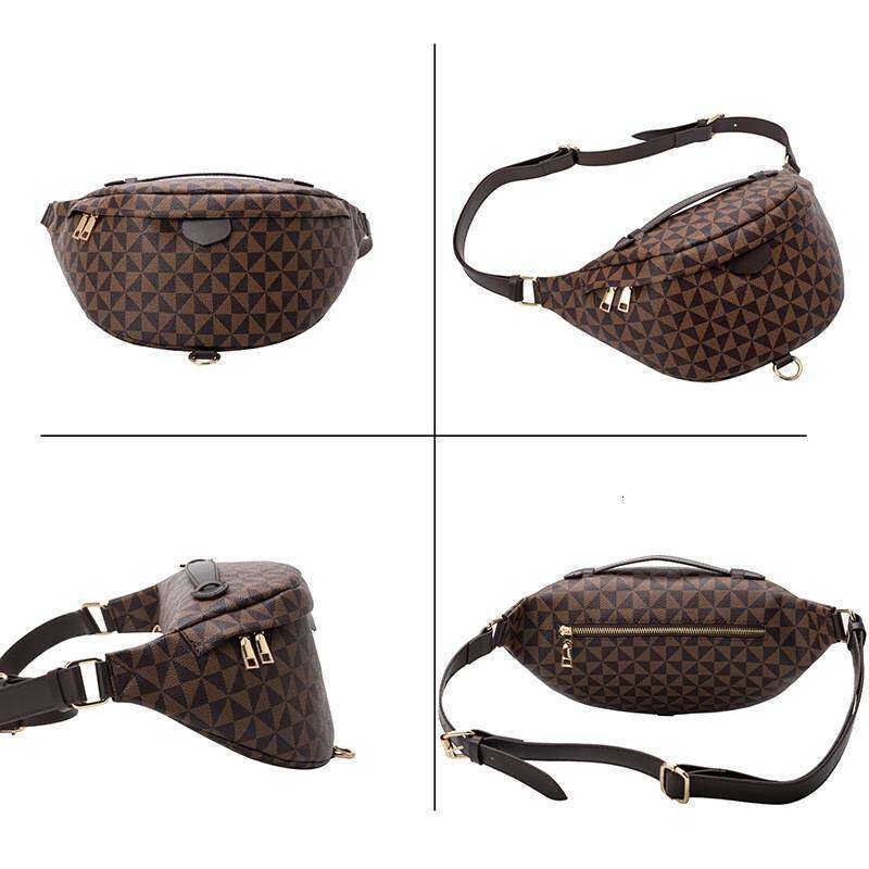 Designer Bags Light Waist Pack Women's New Fashion Large Capacity Printed Crossbody Chest Bag Free Labubu Pendant As A Gift