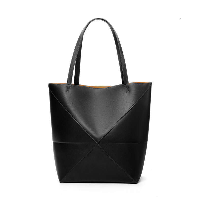 Luxury bag Women s Puzzle Fold Transformable Folding Tote Niche High End Genuine Leather Large Capacity Handbag Shoulder Bag