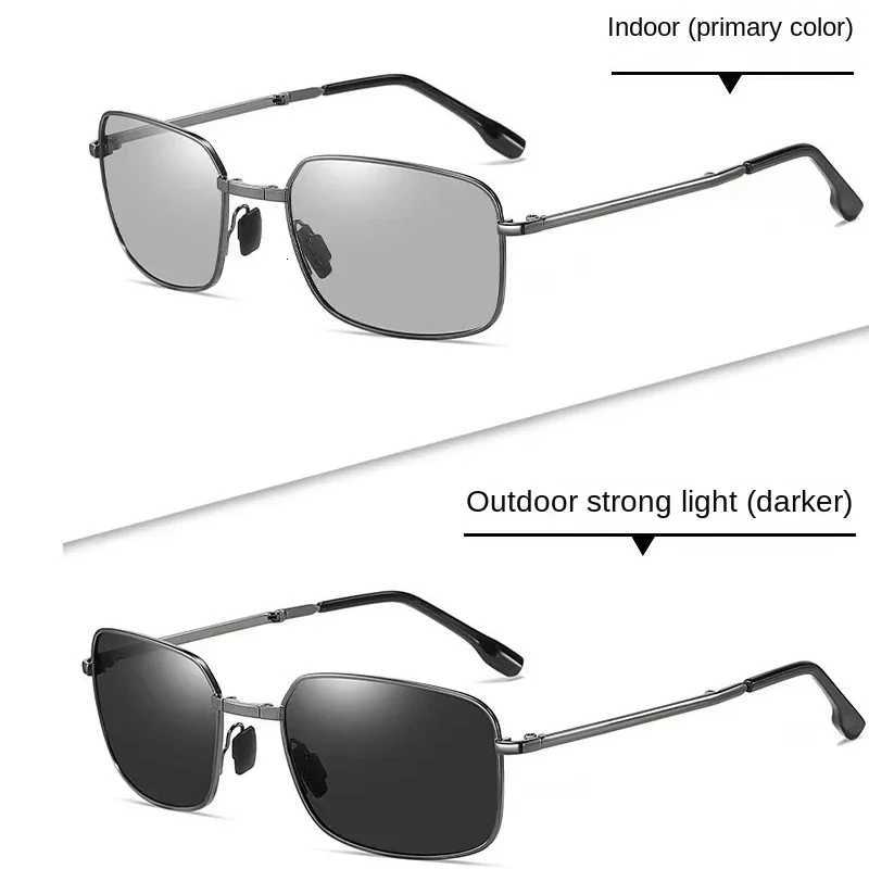 2023 New Highquality Fashion Foldable Polarized Sunglasses Men Women Vintage Portable Folding Metal Frame Sun Glasses UV400W251023