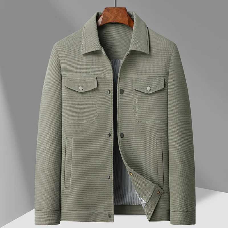 New Mens Fashion Classic Business Travel Trend Solid Color British Style Outdoor Travel Work Executive Casual Jacket W251023