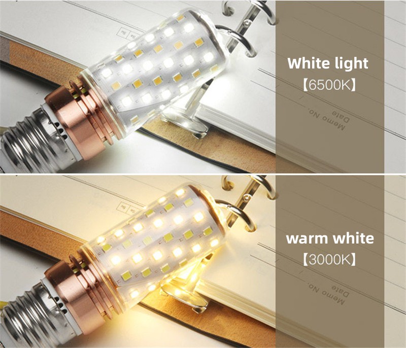 E27 Rose Gold LED Bulb, 12W/16W Aluminum Decorative Lighting for Living Room & Bedroom, Warm/Cool White 220V IP43 LED Bulb2-Rose gold bulb