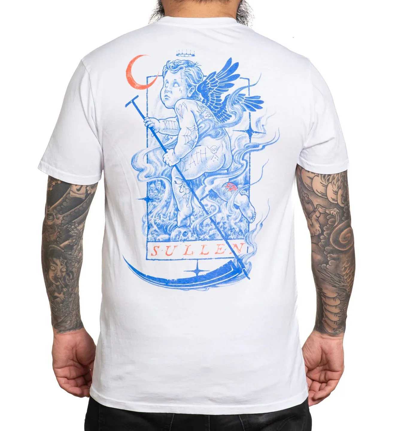 New 2025 Summer Death Angel Premium TShirt From Sullen Clothing Highend Luxury Is for Both Men and Women Top Y2kXJ251023