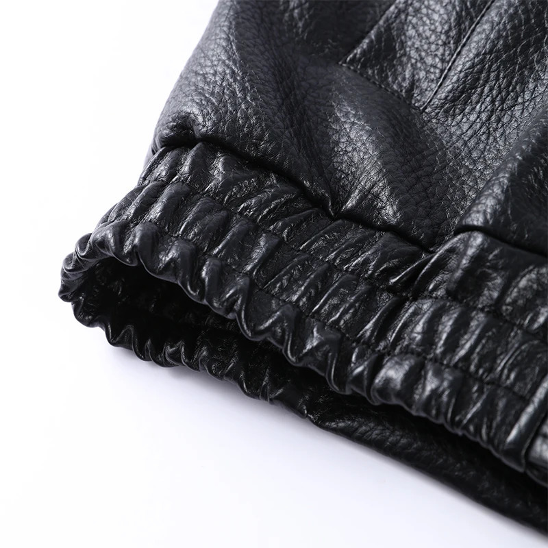 Stand Collar Pu Leather Jackets Women Casual Full Sleeve Zipper Buttons Solid Coats Autumn Winter Fashion Streetwears Lady 251020