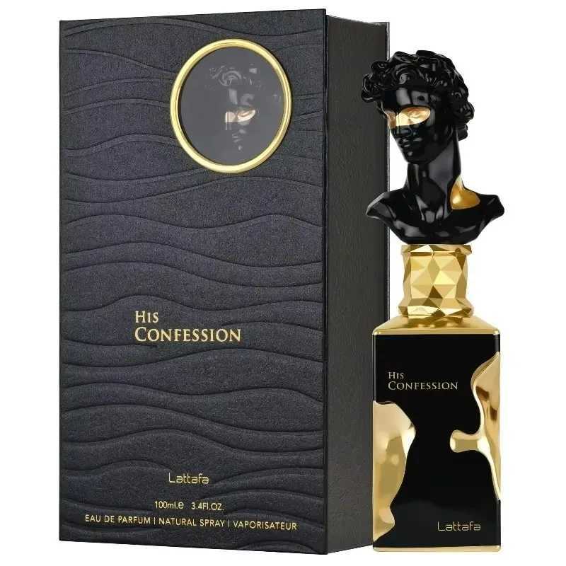 His Confession Eau de Parfum Spray 100ml Arab Perfumes Lasting Oriental Woody Pheromone Perfume Cologne for MenW251023