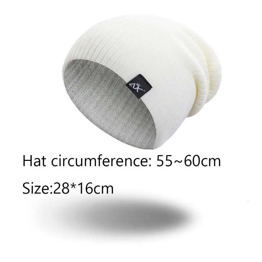 Autumn Winter New Beanies for Wen Men Warm Knitted Hats Fa Baggy Warmer Bonnet Ladies Soft CfortabW251023