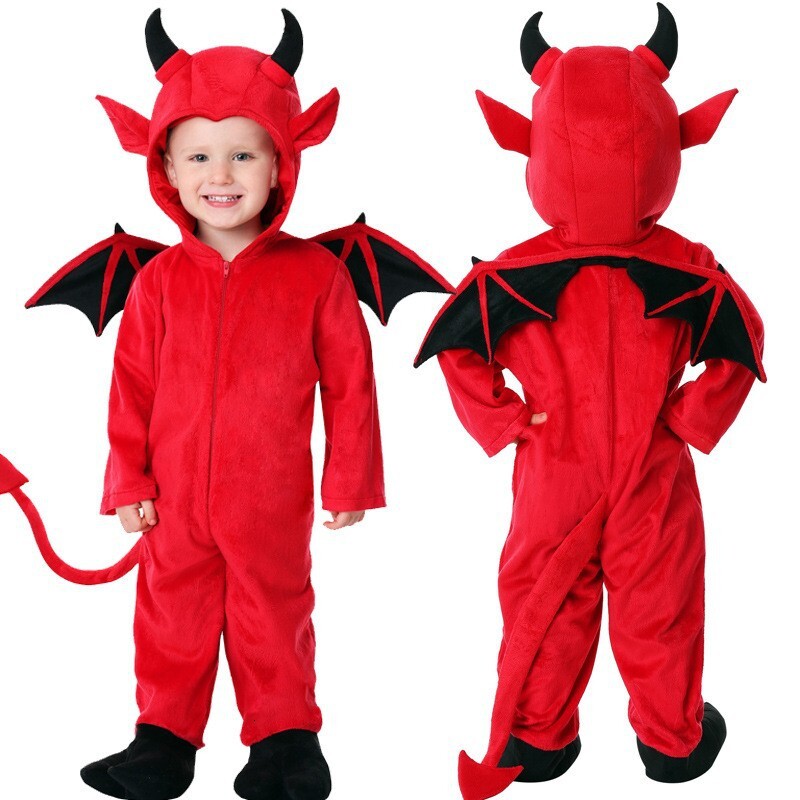 Halloween and Christmas children's costume role-playing cute little devil bat costume vampire performance