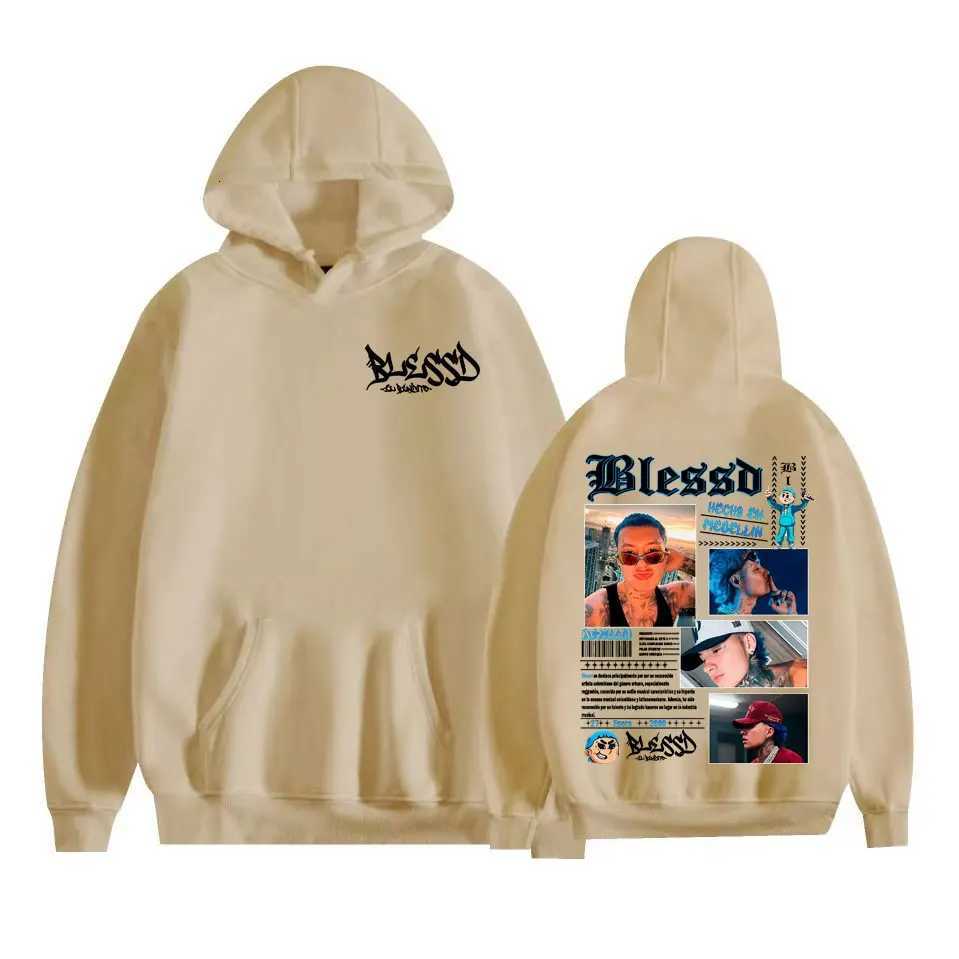 Rapper Blessd Music Album 2025 Tour Hoodies Mens Clothing Fashion Hip Hop Punk Sweatshirt High Quality Comfort Hoodie PulloversT251023