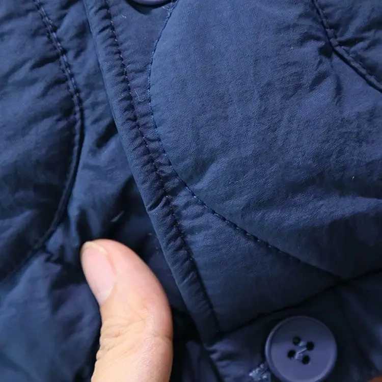 2025 Winter New Kids Baby Girls Light and Thin Lapel Single Buckle Warm Top Outwear Boy Toddler Cartoon Jacket Outfits 07Y Y251023