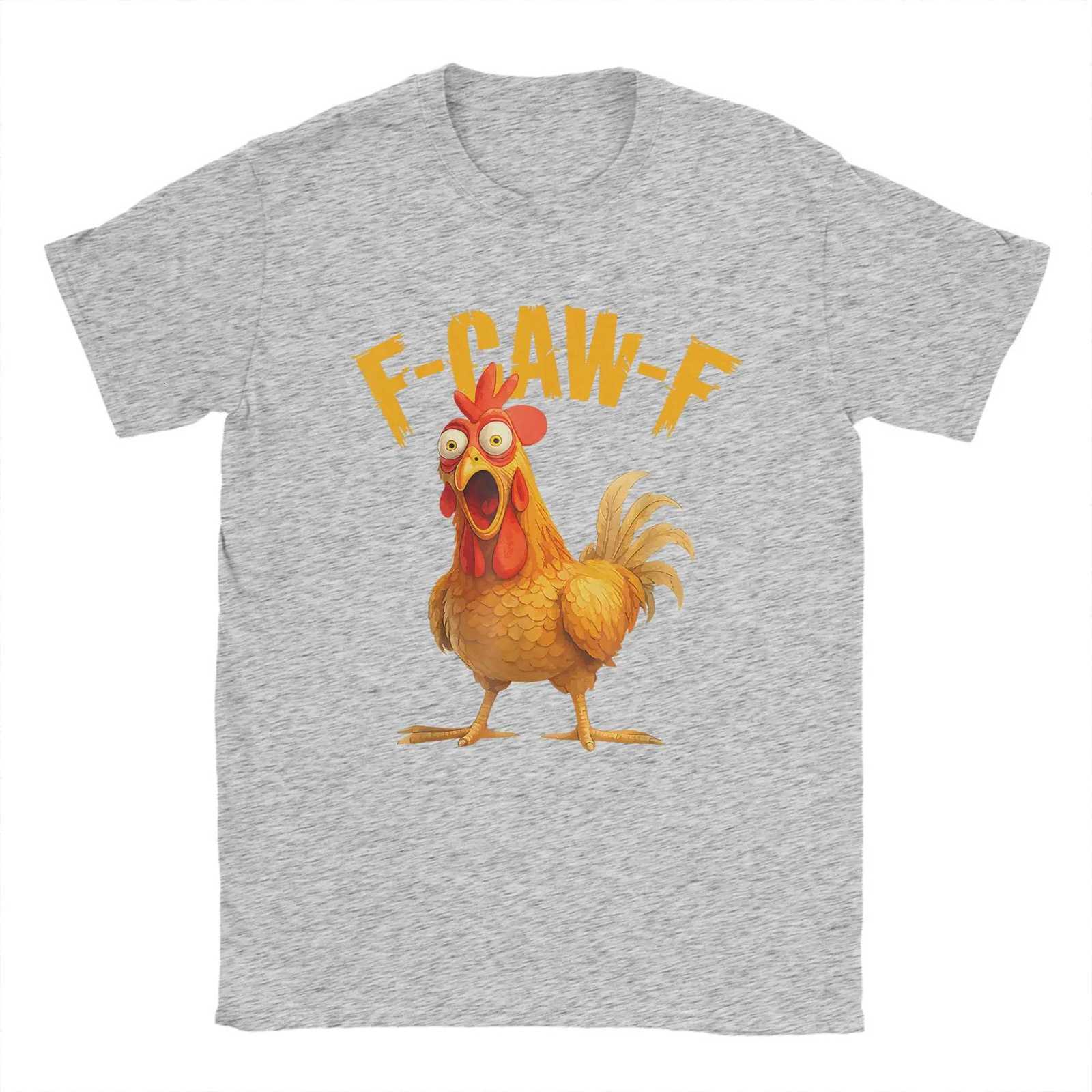 Funny F Caw F Chicken FCAWF Chicken Tshirt 2025 Summer Mens Womens Funny Cotton Tshirt Round Neck Gift Creative ClothingXJ251023