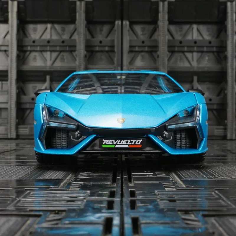 124 Lamborghini reventon alloy car model superrunning toy door can open has simulated sound and lighting functionsT251023