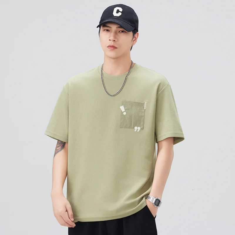 BM1601 Summer new mens shortsleeved Tshirt embroidery fashion loose hundred highend 100 cottonXJ251023
