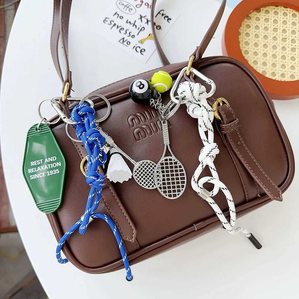 Creative Handmade Nylon Rope Keychain Y2K Korea Fashion Bag Charm Jewelry Sports Style Couple Bracelet Colorful Bag Pendant Gift Z251023