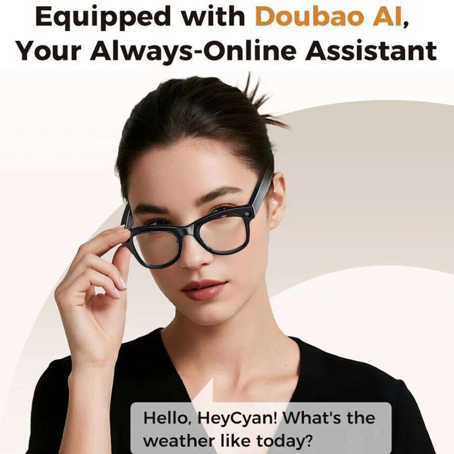 Rechargeable 800W Pixel Camera Smart Glasses With Charging Case Smartglasses Wifi Transmission Image Recognition Ai Translation