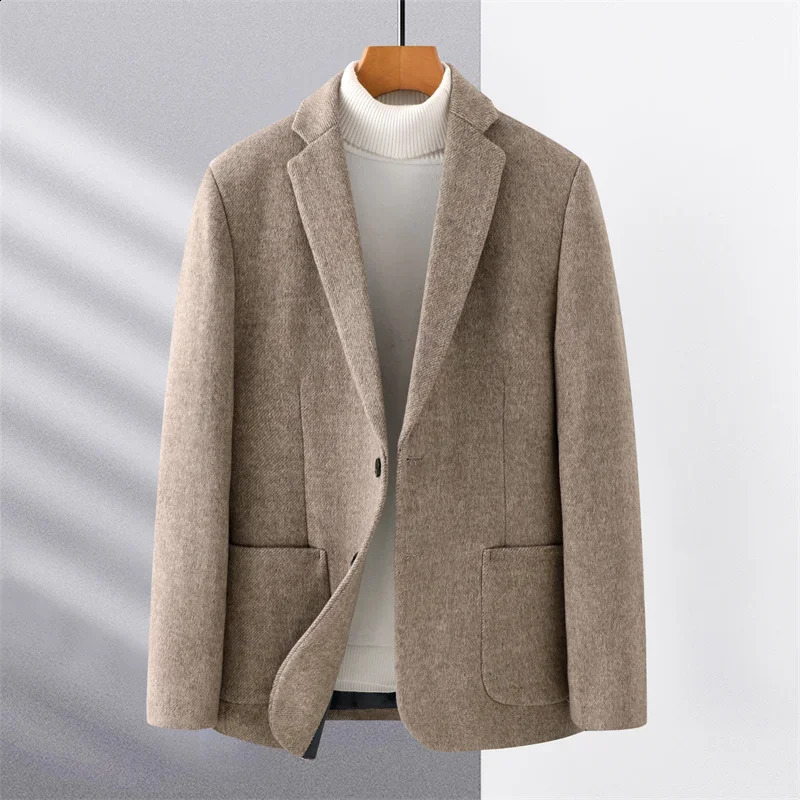 Top Grade Autumn and Winter Men for Blazers Business Casual Fashion Single Breasted Wool ner Blazer Jackets 251023