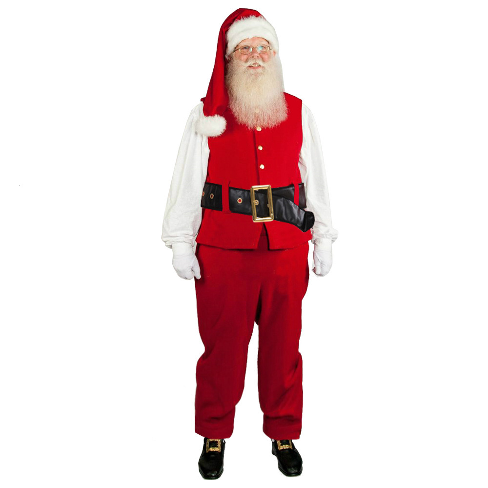 2025 Santa Claus Performance Costume Autumn/Winter New Velvet Set Performance Costume