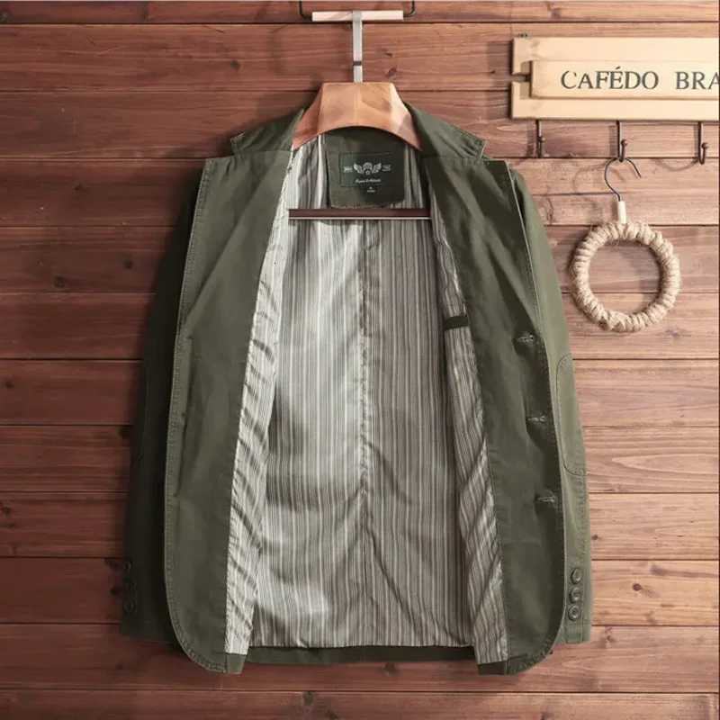 Mens Fashion HighQuality Loose Casual Business Jacket Lapel Dad Coat Trendy Handsome MiddleAged Winter Outerwear W251023